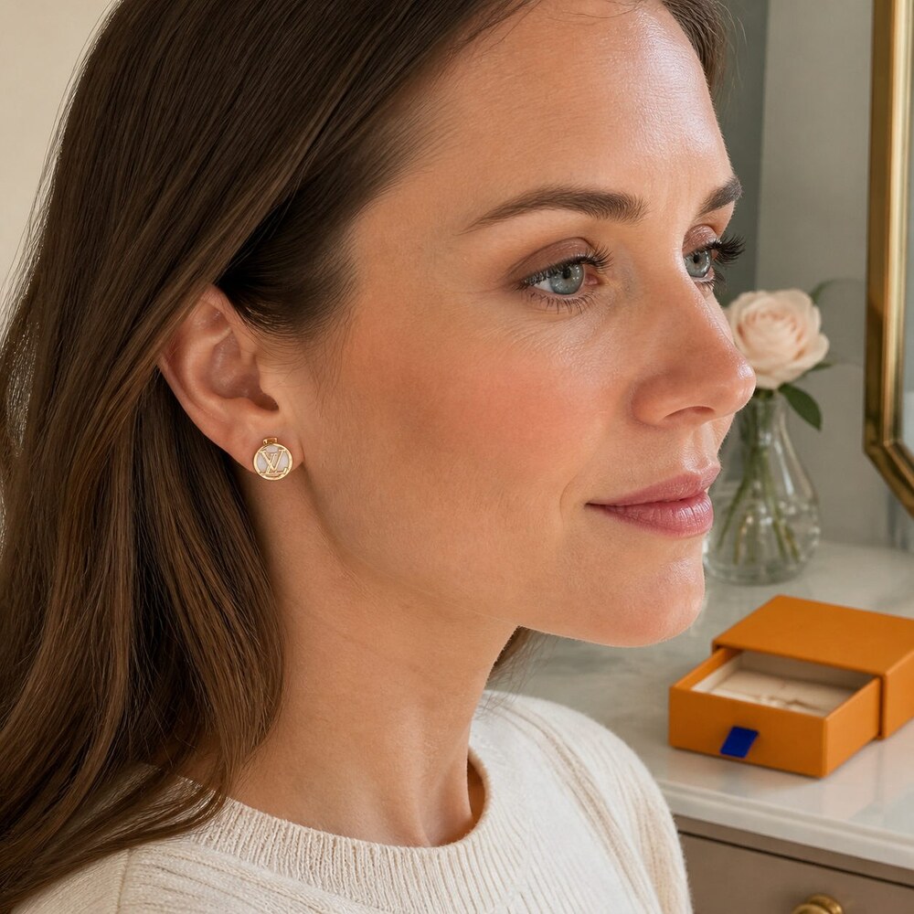 Louis Vuitton Signature Earrings Style 10 | New with Box - Picture 8 of 9